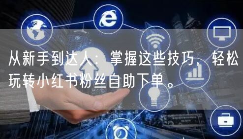 从新手到达人:掌握这些技巧,轻松玩转小红书粉丝自助下单。