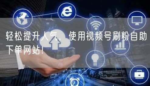 轻松提升人气,使用视频号刷粉自助下单网站!