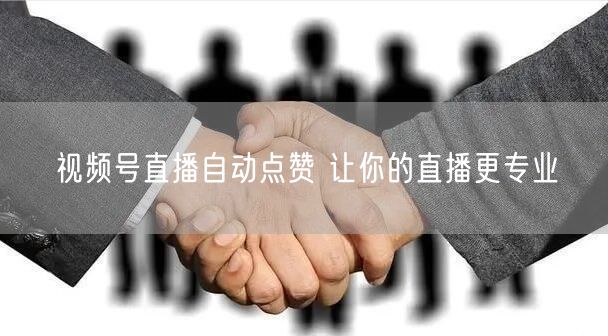 视频号直播自动点赞 让你的直播更专业